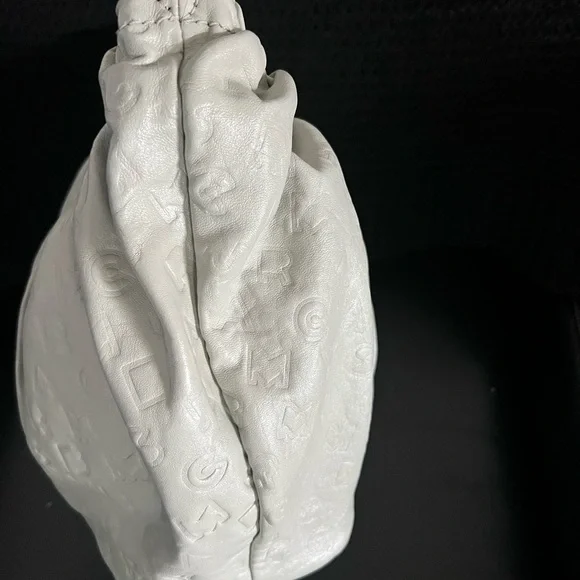 Marc by Marc Jacobs Monogram Hobo Bag - Bone/Gray Leather - Picture 3 of 12